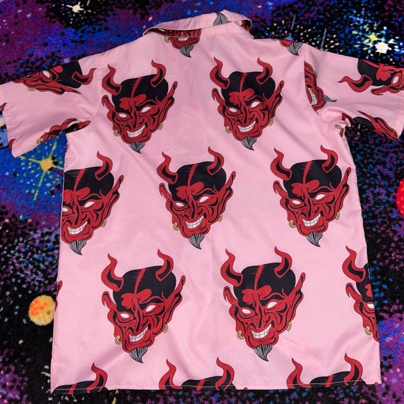👹devil button down👹 - Picture 4 of 5